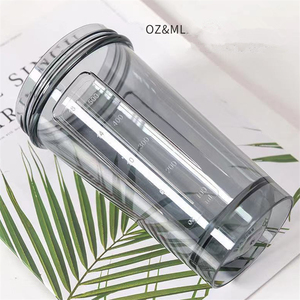 خلاط مخصص تمرين بلاستيكي كلاسيكي واضح صالة ألعاب رياضية للبالغين مع ملحقات غطاء - Product Image 3