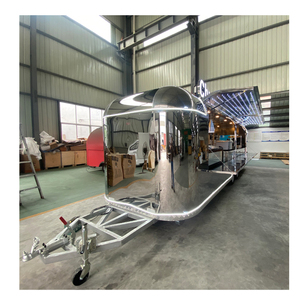 Remorque mobile DOT With CE pour bar à café, thé au lait, bière, food truck vintage personnalisé, <span class=keywords><strong>grand</strong></span> food truck en acier inoxydable - Product Image 4