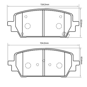 Pastillas de freno de disco delantero D2380 nueva condición para <span class=keywords><strong>2023</strong></span> Hyundai Santa Fe Sport 2017-2019 para Kia <span class=keywords><strong>Sorento</strong></span> - Product Image 4