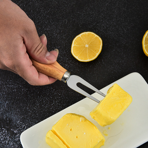 Wood Handle Stainless Steel Metal Disposable Cheese Cutter Slicer <b>Knife</b> Set Dishwasher <b>Safe</b> Microwave <b>Safe</b> Kitchen Cooking - Product Image 6