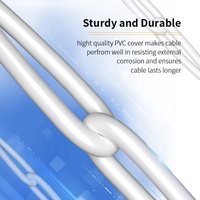 Rond Cat7 Mince Câble 36AWG Cat 7 Ethernet Câble Cuivre Nu Mince Cat7 Câble