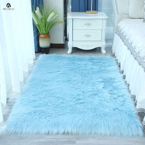 Tapis en <span class=keywords><strong>fausse</strong></span> <span class=keywords><strong>fourrure</strong></span> de mouton à la mode, nettoyage facile, pour salon - Product Image 2