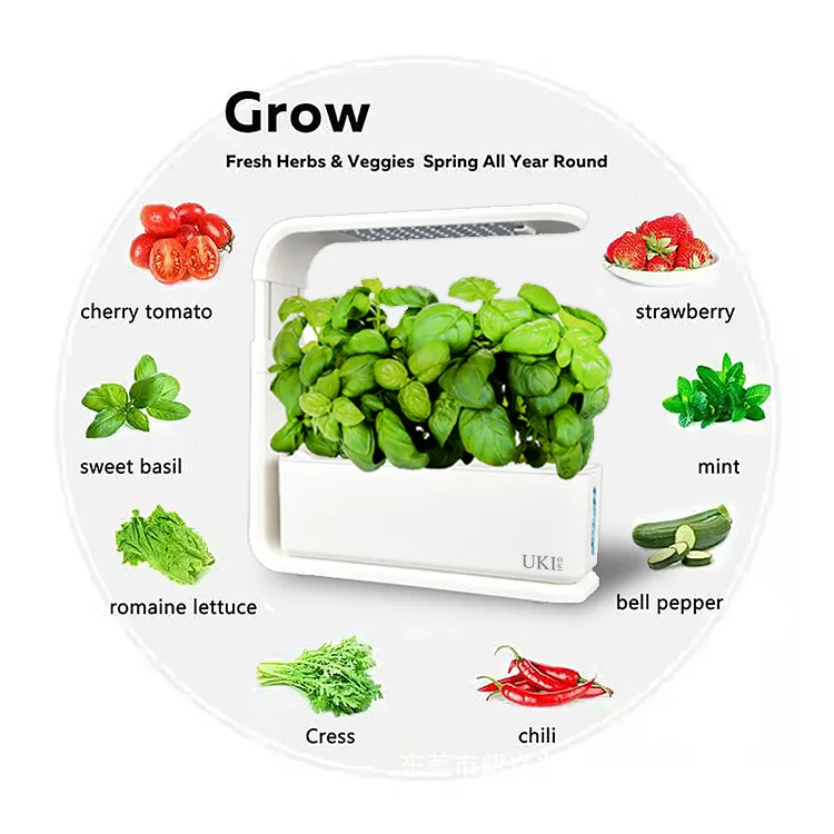 Kitchen Starter Pot Smart Growing Systems Planter Indoor Herb Hydroponic Garden Kit