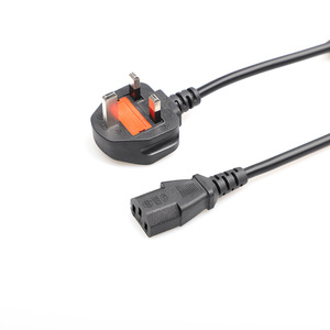3 Pin 3 Outlet 10A PVC 1M-10ft UK C19 <strong>Extension</strong> <strong>Power</strong> <strong>Cords</strong> for Computer - Product Image 2