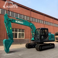 Nouvelle pelle hydraulique sur chenilles Kobelco SK130 de 13 tonnes avec godet de 0,53 m³ – Matériel de construction moyen très demandé à vendre