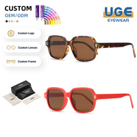 Nouvelles lunettes de soleil unisexes tendance, design carré vintage italien, protection UV400, monture légère et colorée, pour l'été et la plage