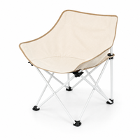 YYD OVERLAND Chaise de camping pliante portable Moon Chair 600D Oxford avec cadre en acier, siège large 120 kg et sac de transport