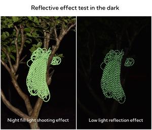 Cuerda reflectante de 2,5mm (50m) Cuerda de guyline de tienda de alta resistencia larga con bobina, líneas de cuerda de tienda de alta visibilidad - Product Image 3