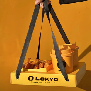 Lokyo Bán Buôn Đồ ăn nhẹ uống <span class=keywords><strong>container</strong></span> lấy đi bao bì giấy thực phẩm khay thức ăn nhanh Hộp thiết kế - Product Image 3