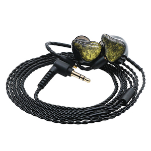 Kulak monitöründe pirol ve 1ba çift sürücü IEM müzik kulaklık PVC 4-Strands OFC ayrılabilir MMCX 3.5mm kulaklık kablosu - Product Image 1