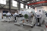 Ligne de production de petits tubes en PVC, extrudeuse à double vis, moteur 37 kW, machine de fabrication de petits tuyaux, usine de fabrication pour la construction