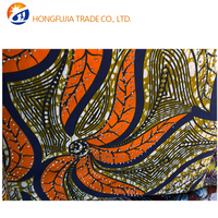 Tissu en cire dorée, broderie, impression, strass, estampage à chaud, batik, paillettes, anti-boulochage, 100% polyester, robe de mariage pour filles