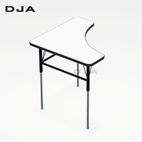 Table d'école en plastique renforcé pour les activités d'apprentissage des enfants, design moderne, garantie 15 ans