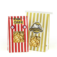 Sac en papier de pop-corn de micro-ondes scellé à la chaleur, emballage alimentaire de collation personnalisé