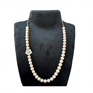 Natural Freshwater Pearl Necklace Set with Rhodolite Garnet <b>Stud</b> <b>Earrings</b> 925 Sterling Silver Fine Jewelry Wholesale Supplier - Product Image 1