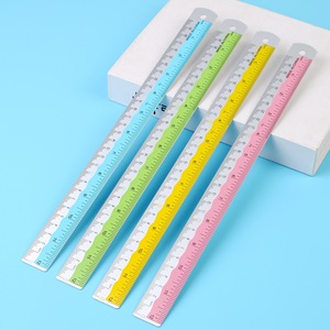 Regla de Metal de escala de aluminio personalizada de 20cm de promoción para dibujo y medición de papelería escolar - Product Image 1