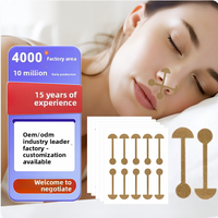 Petit patch nasal en forme d'haltère, couleur unie, doux, très élastique, respirant, confortable, bandes nasales anti-chute