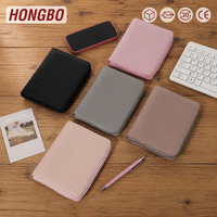 Hongbo meilleure vente A7 classeur budget planificateur dossier couverture en cuir système d'organisation budgétaire avec enveloppe de trésorerie pour les cadeaux