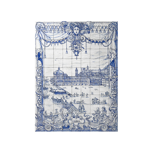 150*150mm handgeschilderde kobaltblauwe vintage patroon keramische wand- & vloertegel - Product Image 4