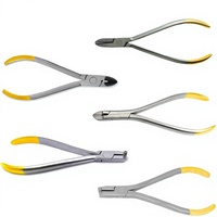 Alat Pemotong Kawat Ortodontik Manual Profesional dari Baja Tahan Karat, Tang Pemotong Kawat Keras, Set Instrumen Distal Samping untuk Ligatur Mikro Pin