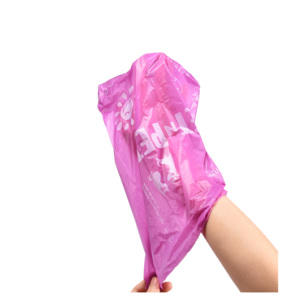 Distributeur de sacs à déjections canines portable parfumé à la lavande avec cordon de serrage pour chiens, en plastique écologique, design résistant aux déchets pour l'extérieur - Product Image 6