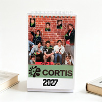 Calendrier de bureau K-pop 2027 en gros : Stray Kids, Cortis, Bangtan Boys – Idéal pour les fans et collectionneurs de K-Pop