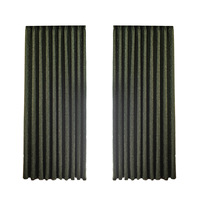 Rideau occultant jacquard floral opulent pour l'été, lavable en machine, idéal pour chambre et salon