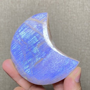 Offre Spéciale – Pierre de Lune Bleue Polie Feng Shui en Forme de Cœur, Sphère de Lune, Wicca, Reiki, Guérison, Pierre de Palmier Semi-Précieuse, Artisanat en Cristal, Décoration - Product Image 5
