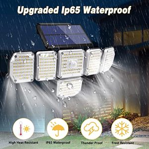 IP65 Solar <b>Wall</b> Lamp Solar 256led Outdoor Adjustable 6 Heads Motion Sensor Waterproof Solar Security <b>Light</b> Street Flood <b>Light</b> - Product Image 5