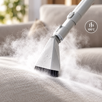 100 ℃   Nettoyage en profondeur à la vapeur avec fonction vapeur rapide en 40 secondes pour canapé, tapis, tissus d'ameublement, nettoyage des taches d'animaux domestiques, des déversements de café, machine de nettoyage