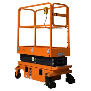 3.9m 4.8m Indoor Small Lift Platform Semi Electric Mini Scissor Lift