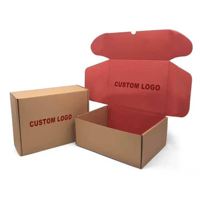 Экологически чистые коробки для доставки с напечатанным логотипом, почтовые пакеты, почтовая коробка с напечатанным гофрированным логотипом для одежды, почтовая коробка для нижнего белья