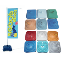 Sistema de Banderas Multiusos de 3m con Base Modular para Tiendas Minoristas, Eventos y Promociones de Temporada