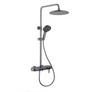 <span class=keywords><strong>Ensemble</strong></span> <span class=keywords><strong>de</strong></span> <span class=keywords><strong>douche</strong></span> FYASSI moderne en laiton massif noir huilé, avec <span class=keywords><strong>barre</strong></span> coulissante à jet <span class=keywords><strong>de</strong></span> pluie doux et valve en céramique, pour salle <span class=keywords><strong>de</strong></span> bain - Product Image 1
