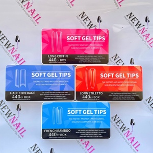 <span class=keywords><strong>Uñas</strong></span> Postizas de Gel Estilo Francés, Marca Privada, Gel X <span class=keywords><strong>Gelly</strong></span> <span class=keywords><strong>Tips</strong></span>, <span class=keywords><strong>Uñas</strong></span> a Presión Transparentes, 440 Piezas, <span class=keywords><strong>Uñas</strong></span> de Cobertura Completa para Dedos - Product Image 3