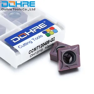 Dohre ccmt 09t308-cnc inserções de metal quadrado de tungstênio, ferramentas de corte para processamento de aço