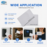 Classe personnalisée 1K 213 215 216 RFID Aceess Control Carte vierge en PVC noir mat brillant Carte Rfid