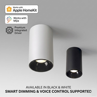 Plafonnier LED COB en aluminium moderne 3000K 4000K 6000K IP20 pour montage en surface, idéal pour chambre, salon, bureau