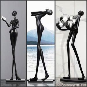 Modern Creative Design Hotel Project Indoor Decor Human Triangle <strong>Side</strong> <strong>Lamp</strong> Art Sculpture Ball Holding LED Standing Floor <strong>Lamp</strong> - Product Image 3