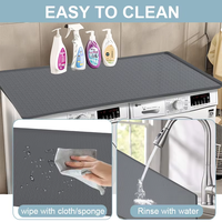Couverture de protection pour lave-linge et sèche-linge en silicone antidérapant, tapis imperméable pour la protection du dessus du lave-linge, pour la maison, la cuisine, la buanderie