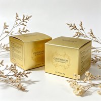 Boîte en papier cosmétique avec logo personnalisé en feuille d'or, boîte de luxe pour crème, vente en gros, emballage cadeau pour crème pour le visage, soins de la peau