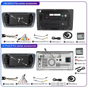 Lehx 4G DSP <span class=keywords><strong>Android</strong></span> Auto Car đài phát thanh GPS cho VW Volkswagen Touareg Transporter Stereo Carplay GPS autoradio 2DIN Car DVD Player - Product Image 6