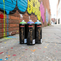 Cat Semprot Grafiti Logo Kustom Harga Pabrik Tahan Cuaca Cat Aerosol Permanen untuk Seni Dinding Perlengkapan Seni Profesional