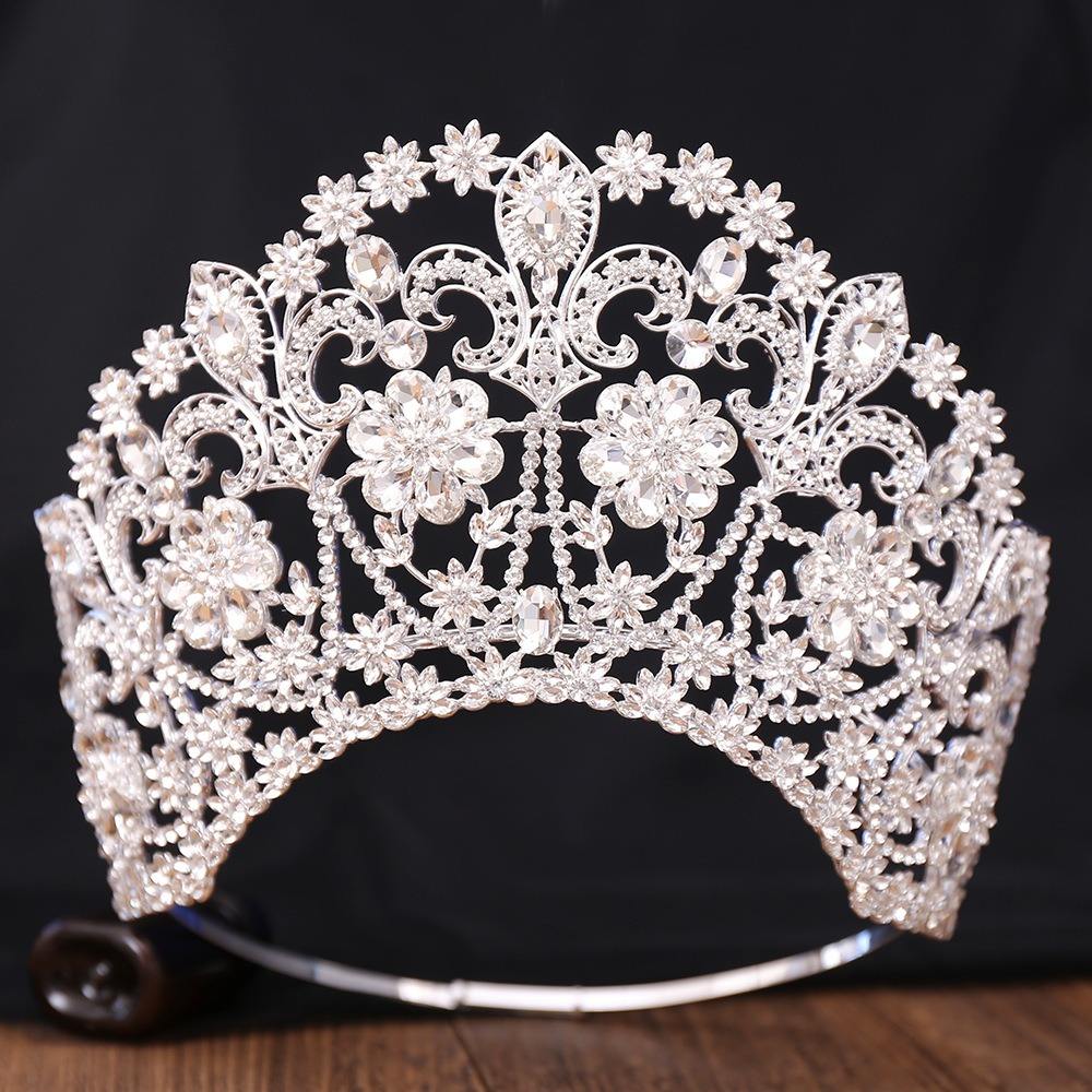 HZ114  Silver Crown Tiara