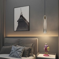 Lustre en cristal tout cuivre, hauteur réglable, éclairage LED, chambre à coucher, chevet, usage commercial, B&B, restaurants, modèle design