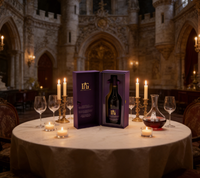 Cajas de Vino de Cartón Rígido Hechas a Mano, Cajas de Regalo de Lujo para una Sola Botella de Vino o Copa de Champán
