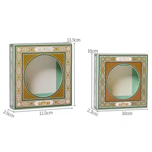 RTS vente en gros de boîte cadeau de safran carrée vide 3g <span class=keywords><strong>5g</strong></span> 10g boîte en papier boîte vide imprimée carrée pliable en carton paquet de cadeau de safran - Product Image 5
