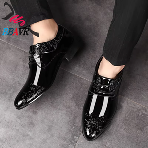 Nuevos Zapatos de Vestir Formales para Hombre, Brillantes, de PU, con Punta Puntiaguda, Diseño Tallado, Casuales, de Primavera, Talla Grande, con Cordones, para Boda, con Entresuela de EVA/PVC - Product Image 4