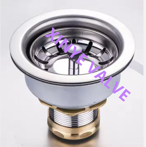 Desagüe de lavabo de cocina de acero inoxidable de estilo moderno de fábrica Yuhuan, colador de <span class=keywords><strong>fregadero</strong></span> con acabado cromado pulido - Product Image 4