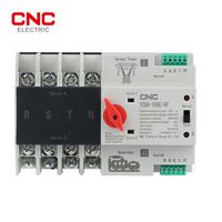 Saklar Transfer otomatis daya ganda ATS, kualitas terbaik 2P 3P 4P AC 220V 63A 100A 50Hz